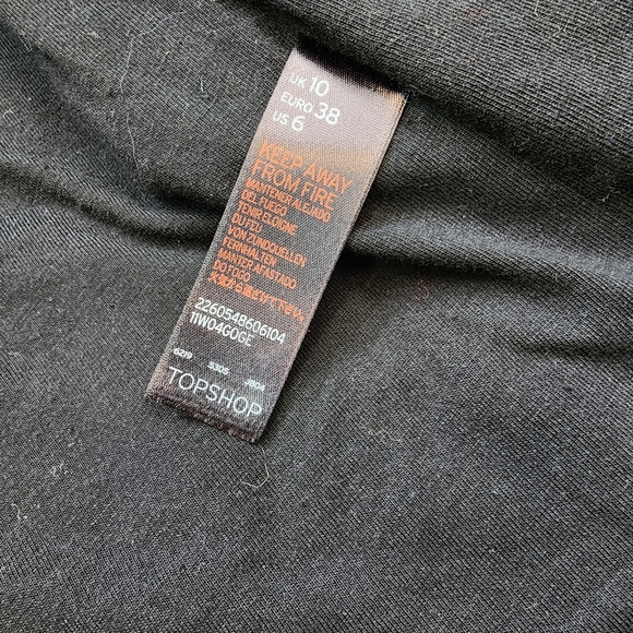 TOPSHOP Wool Blend Shacket Oversized Open Cardigan Jacket Orange Black 6 - Picture 6 of 16